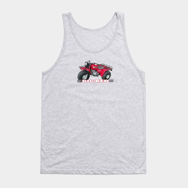 BIG RED 3 WHEELER ATV Tank Top by Cult Classics